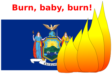 [Preview of New York Flag Burning merchandise]